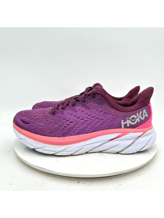 Hoka One One Shoes - Hoka One One Clifton 8 Women Sz 11B 1119394 GWBY Grape Wine Beauty Berry Shoes